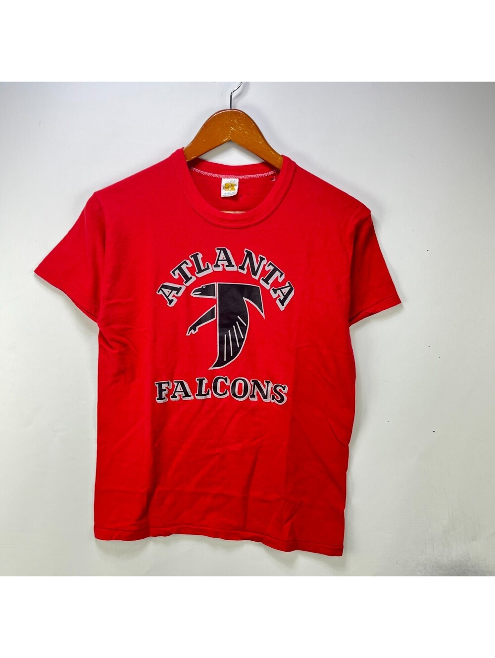 Vintage 70s Atlanta Falcons Russell Athletic NFL Tee Medium